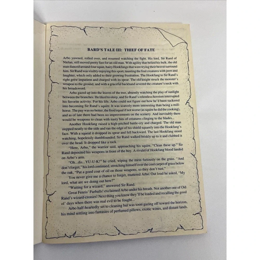 The Bard's Tale III Thief of Fate Clue Book Paperback Electronic Arts 1988